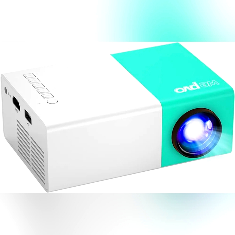 Portable Projector, wepvo Mini Projector for Cartoon, Kids Gift, Outdoor Movie